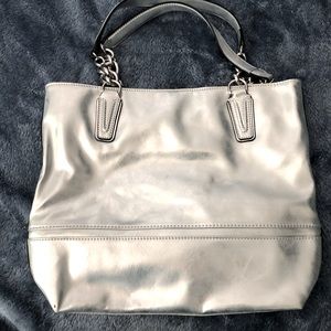 10x15 Vera Wang silver bag